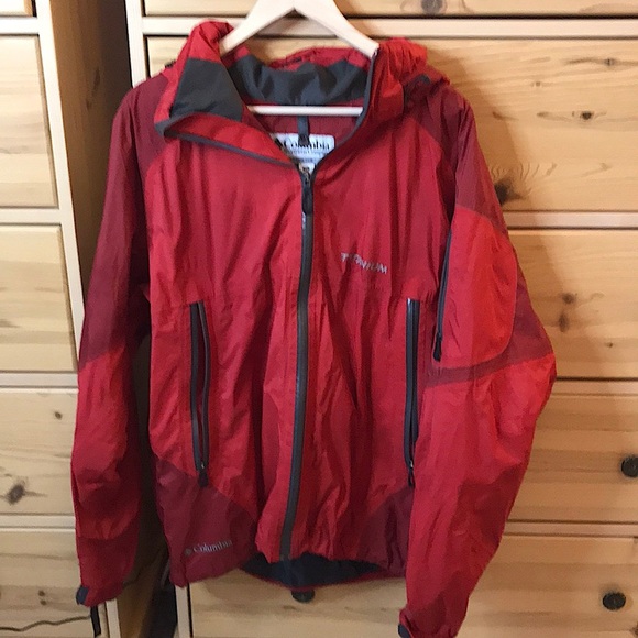 Columbia Titanium Men's Interchange Jacket Size Extra Large Red Orange - Picture 1 of 13